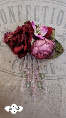 Brooch Velvet Roses