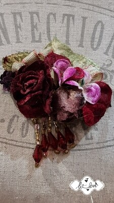 Brooch Velvet Roses