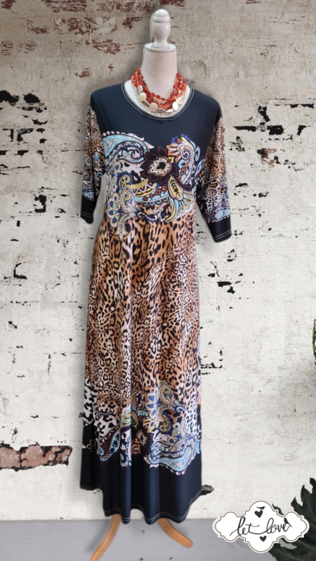 Ankle Length Dress with Sleeves