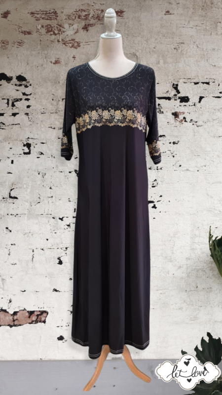 Ankle Length Dress with Sleeves
