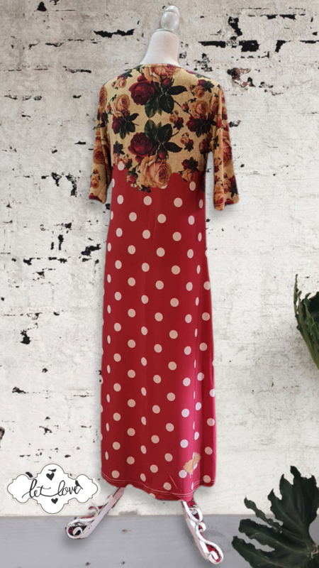 Ankle Length Dress with Sleeves