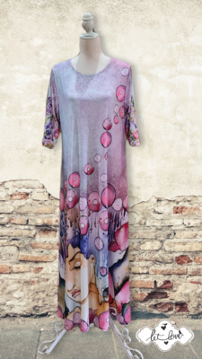 Ankle Length Dress with Sleeves