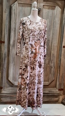 Ankle Length Dress with Sleeves