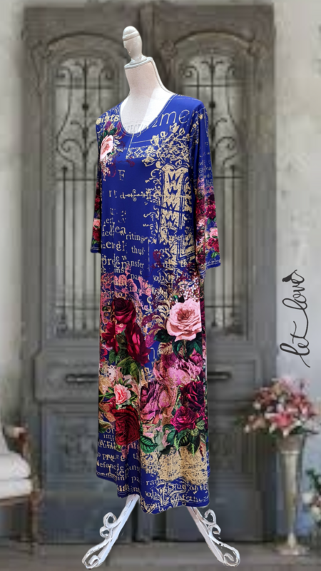 Ankle Length Dress with Sleeves