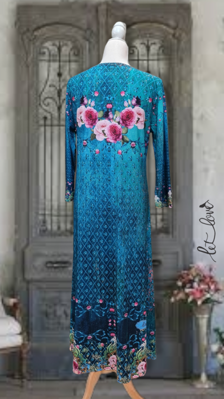 Ankle Length Dress with Sleeves
