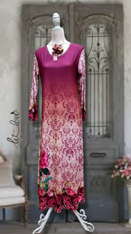 Ankle Length Dress with Sleeves