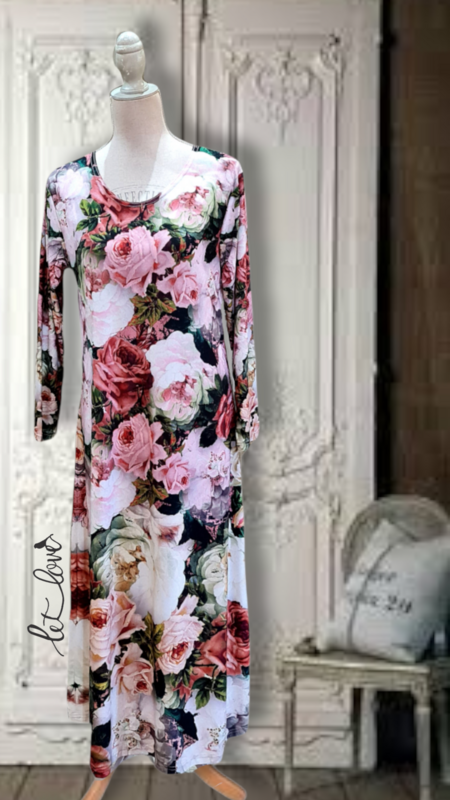 Ankle Length Dress with Sleeves