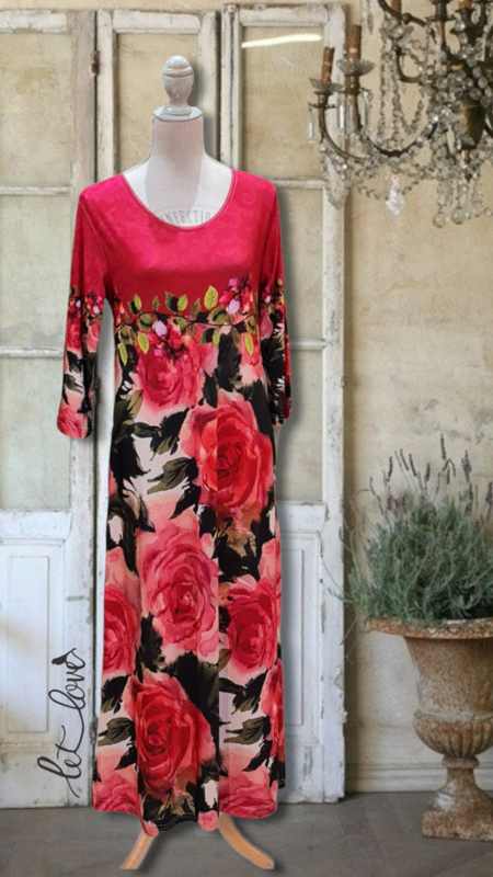 Ankle Length Dress with Sleeves