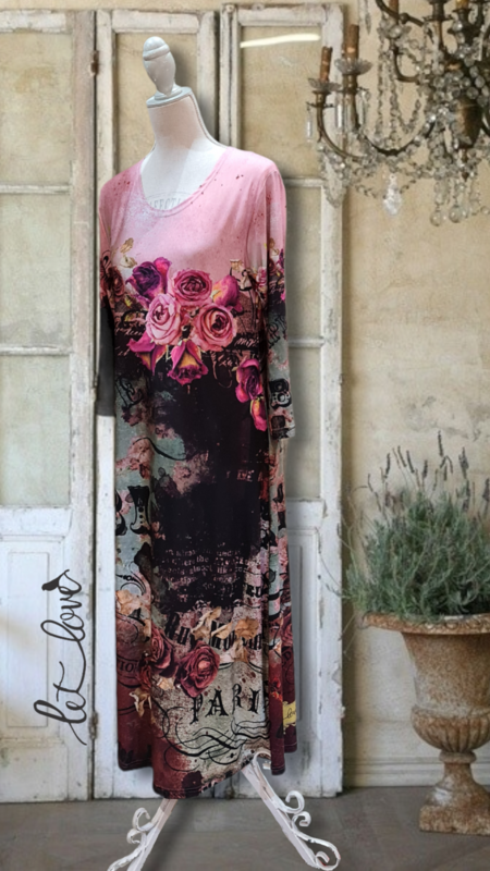 Ankle Length Dress with Sleeves