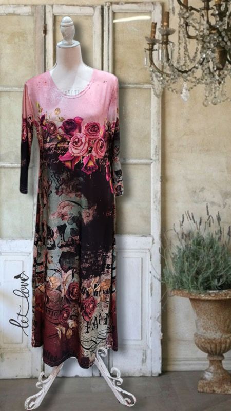 Ankle Length Dress with Sleeves
