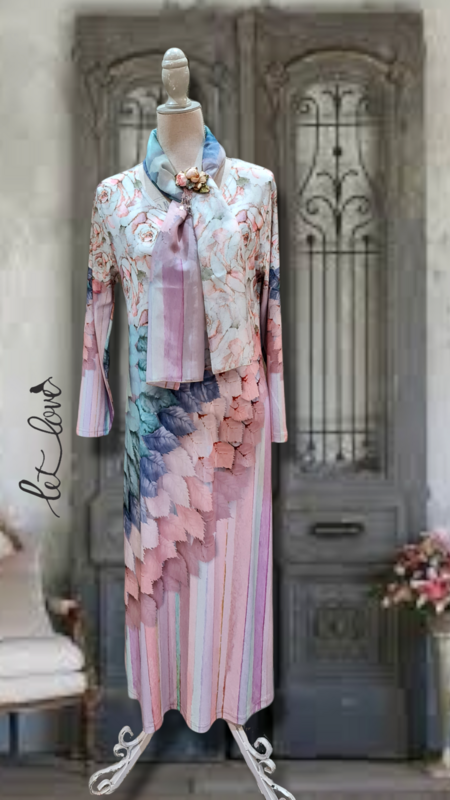 Ankle Length Dress with Sleeves