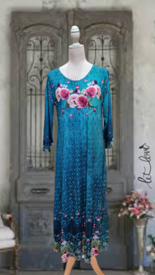 Ankle Length Dress with Sleeves