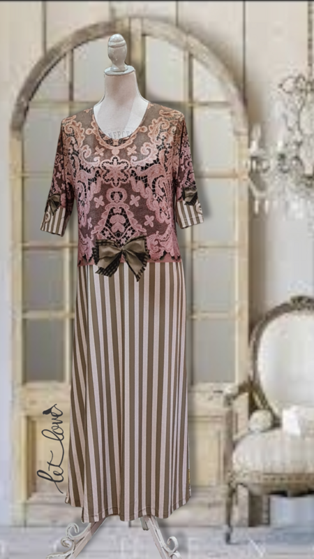 Ankle Length Dress with Sleeves
