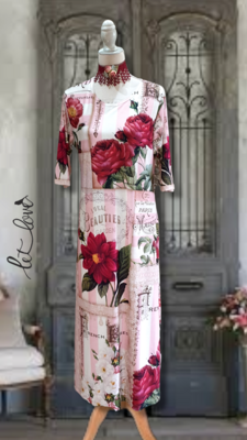 Ankle Length Dress with Sleeves