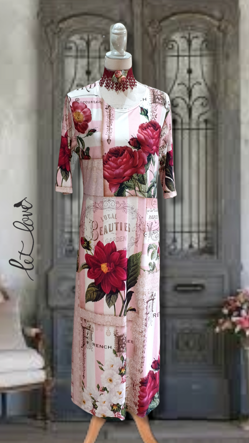 Ankle Length Dress with Sleeves