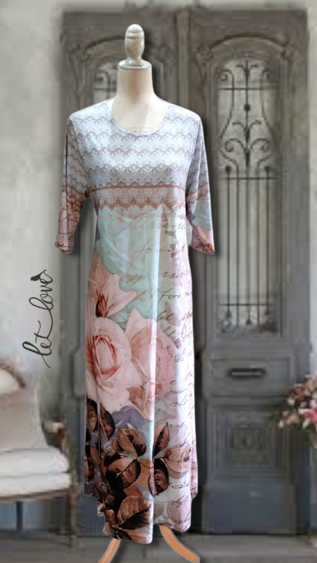 Ankle Length Dress with Sleeves