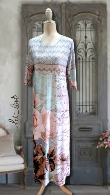Ankle Length Dress with Sleeves