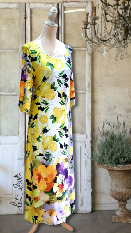 Ankle Length Dress with Sleeves
