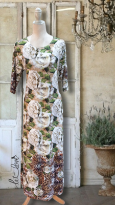 Ankle Length Dress with Sleeves