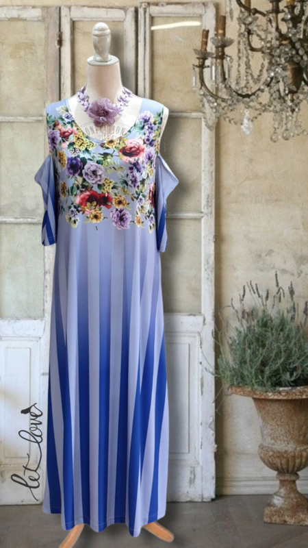 Ankle Length Dress with Sleeves