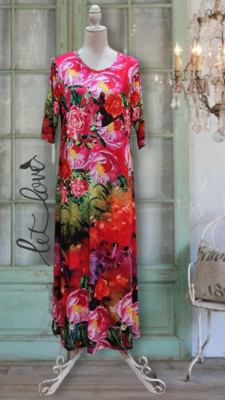 Ankle Length Dress with Sleeves
