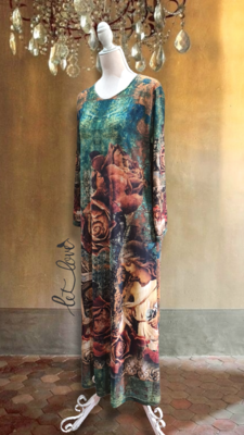 Ankle Length Dress with Sleeves