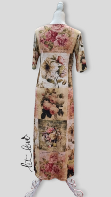Ankle Length Dress with Sleeves