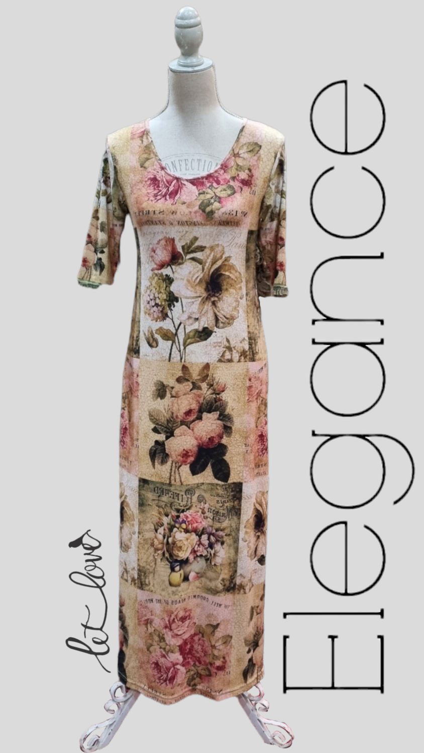 Ankle Length Dress with Sleeves