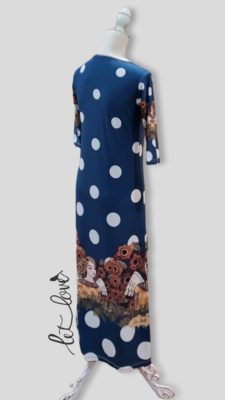 Ankle Length Dress with Sleeves