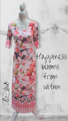 Ankle Length Dress with Sleeves