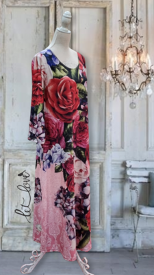 Ankle Length Dress with Sleeves