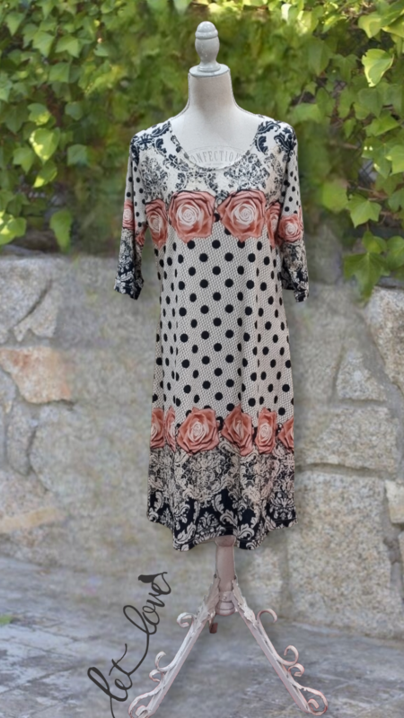 Dress Below the Knee, with Sleeves