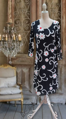 Dress Below the Knee, with Sleeves