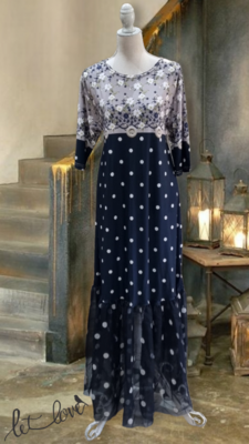 Ankle Length Dress with Sleeves