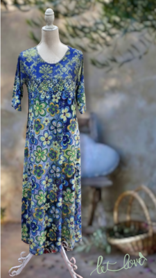 Ankle Length Dress with Sleeves