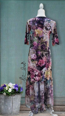 Ruffled Hem Ankle Length Dress