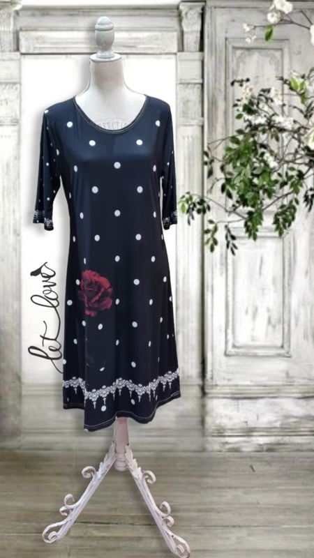 Dress Below the Knee, with Sleeves