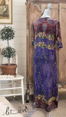 Ankle Length Dress with Sleeves