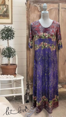 Ankle Length Dress with Sleeves