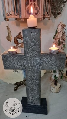40cm Cross Candle Holder