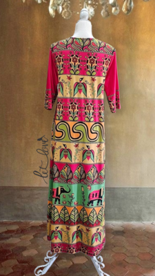 Ankle Length Dress with Sleeves