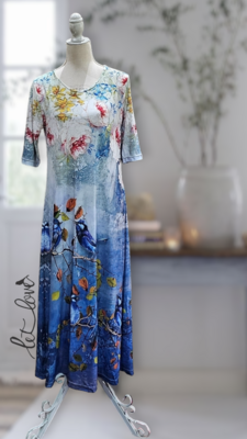 Ankle Length Dress with Sleeves