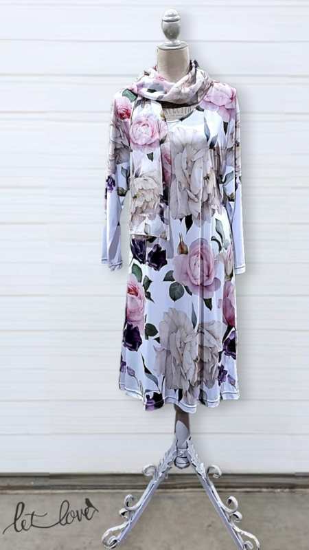 Dress Below the Knee, with Sleeves