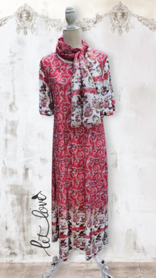 Ankle Length Dress with Sleeves