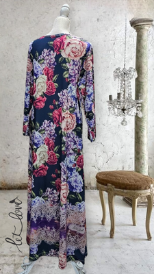 Ankle Length Dress with Sleeves