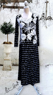 Ankle Length Dress with Sleeves