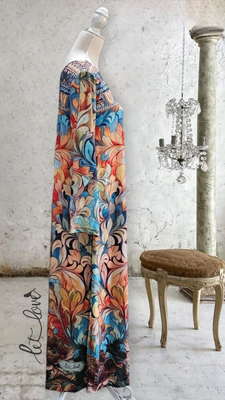 Ankle Length Dress with Sleeves