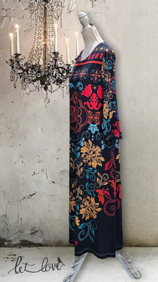 Ankle Length Dress with Sleeves
