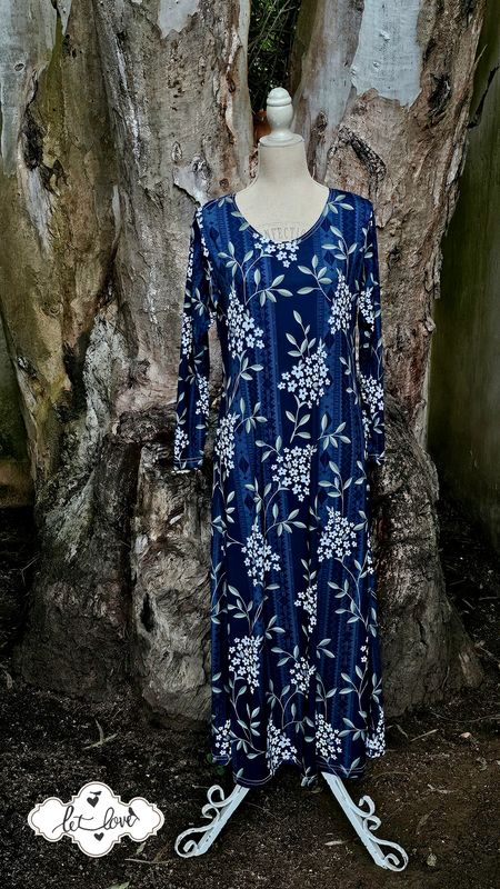 Ankle Length Dress with Sleeves