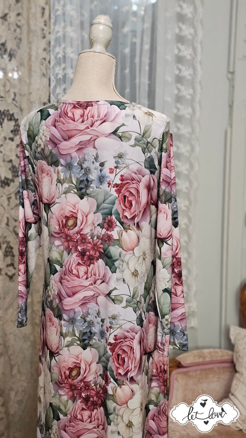Ankle Length Dress with Sleeves